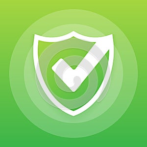 Shield, Protection, Security icon. Vector illustration.